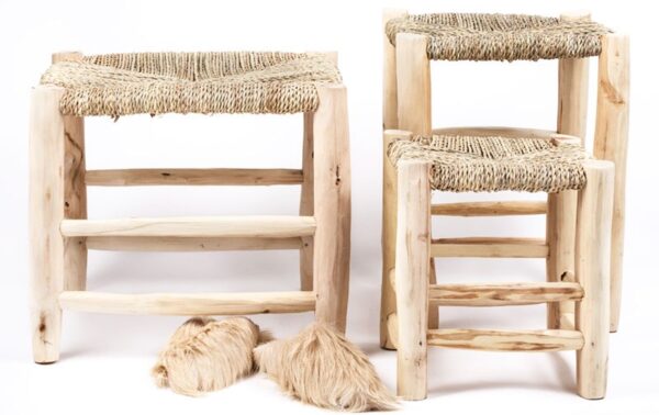 Natural Wood Stool